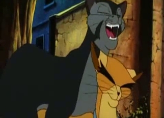 Two sexy cats having nice sex in cartoon
