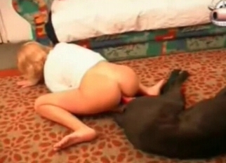 Awesome black doggy fucked her ass