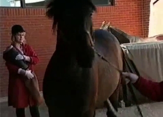 Cute trained horse in bestiality XXX mov