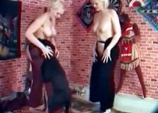 Blondes with big tits fucked by labrador