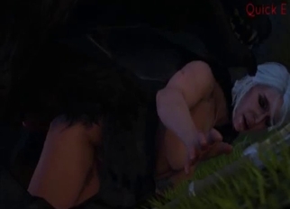 Awesome busty brunette fucked by beast