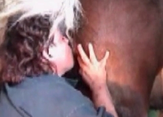 Extremely passionate oral with a horse